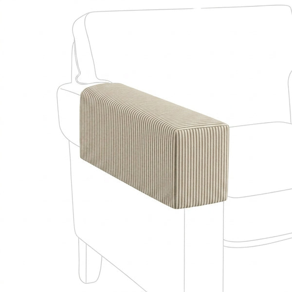 Martha's Vineyard Canvas Stripe Custom Armrest Cover