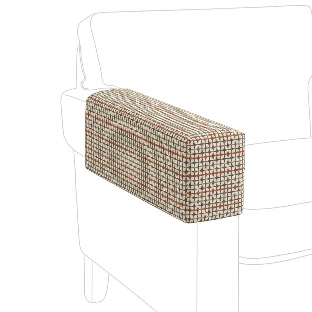 Mid-Century Copper Canvas Print Armrest Cover