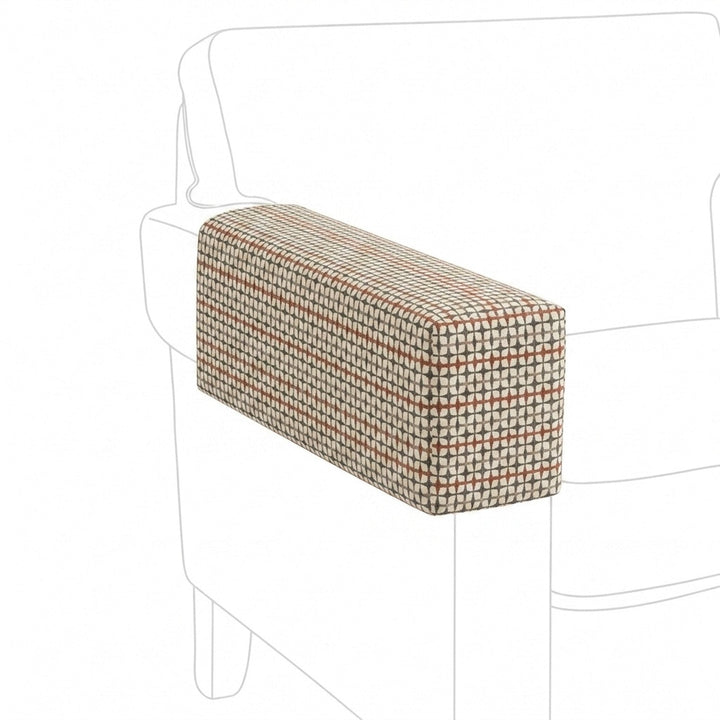 Mid-Century Copper Canvas Print Armrest Cover