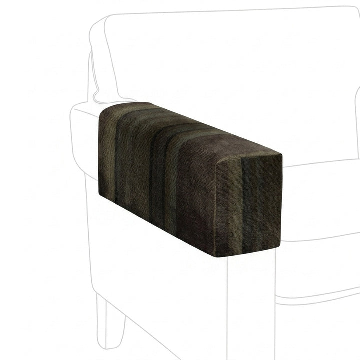 Woodland Olive Velour Custom Armrest Cover