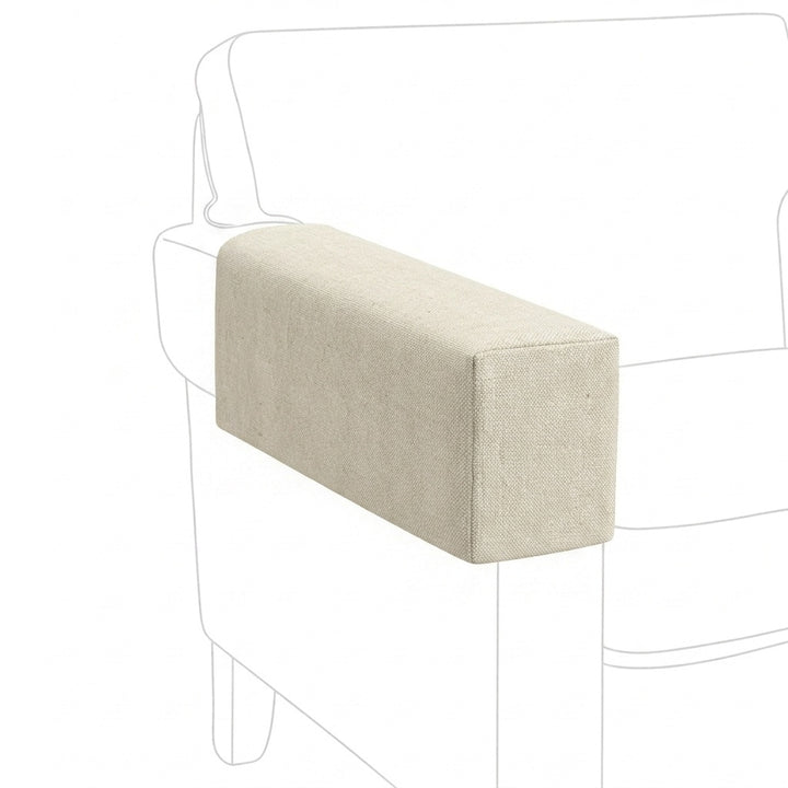 Warm Linen Custom Armrest Cover