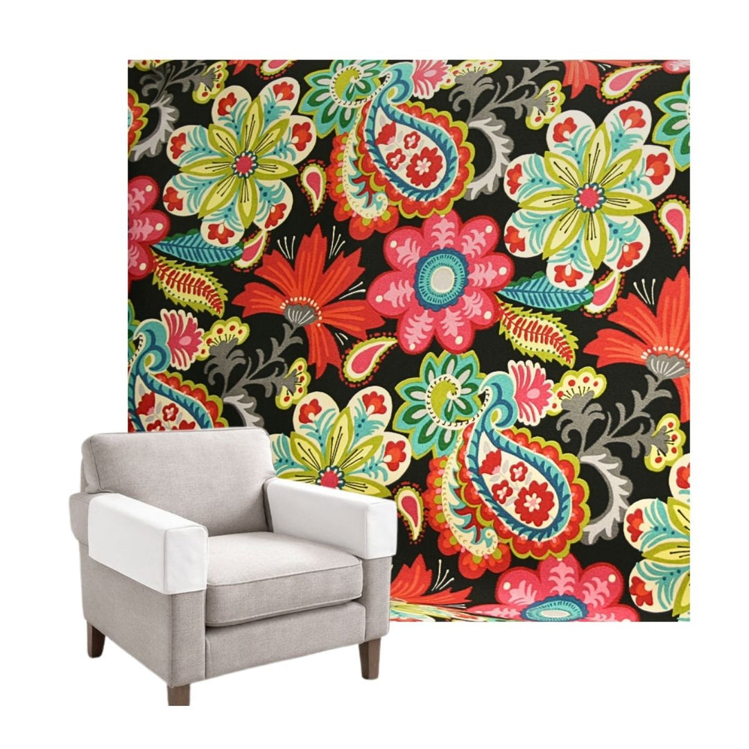 Bright Floral Custom Armrest Cover