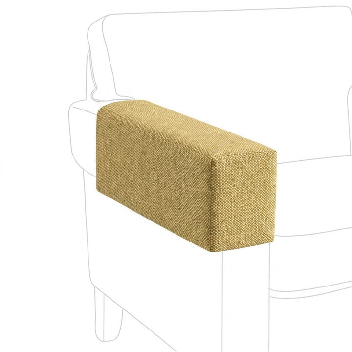 Harvest Gold heavyweight canvas custom armrest cover