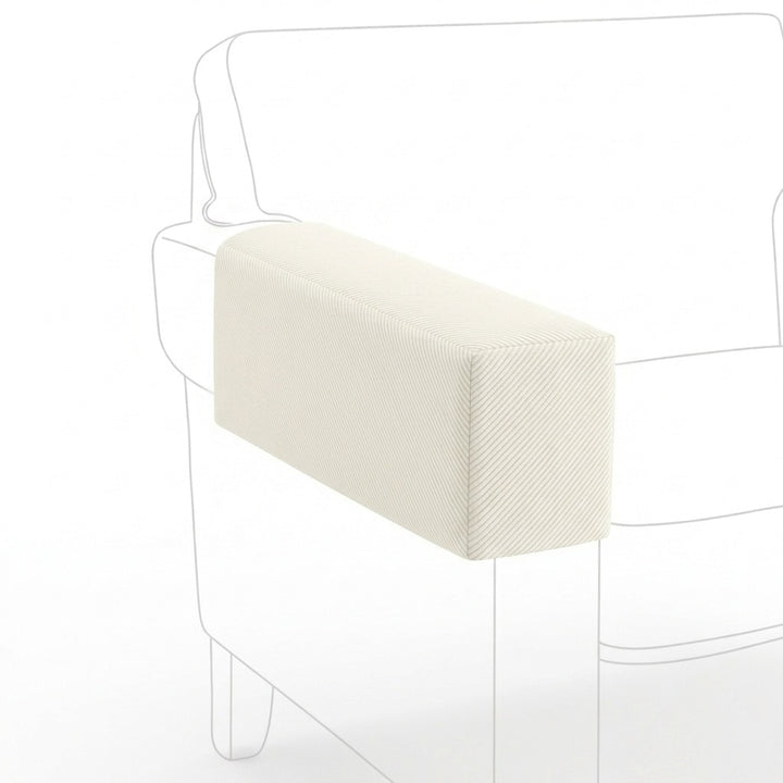 Off-White Twill Custom Armrest Cover