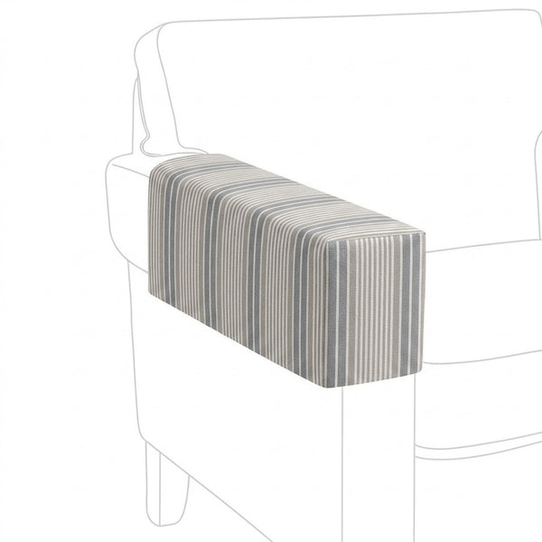 Country House Herringbone Custom Armrest Cover
