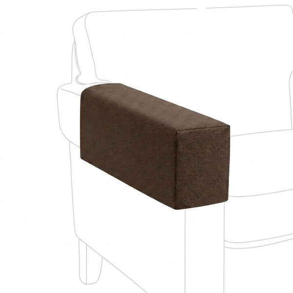 Vegan Espresso Leather Custom Armrest Cover