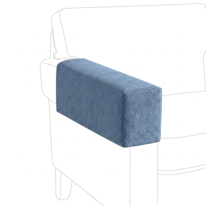 Sunbrella® Wave Blue indoor/outdoor custom armrest cover