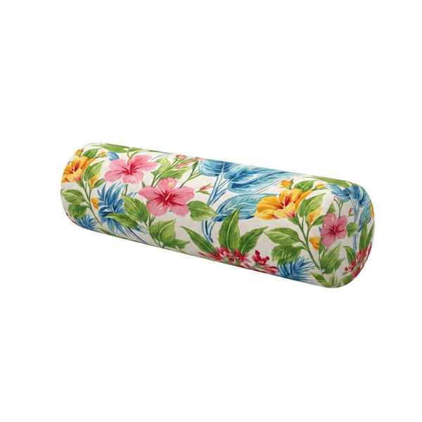 Hibiscus Floral Outdoor Bolster Pillow