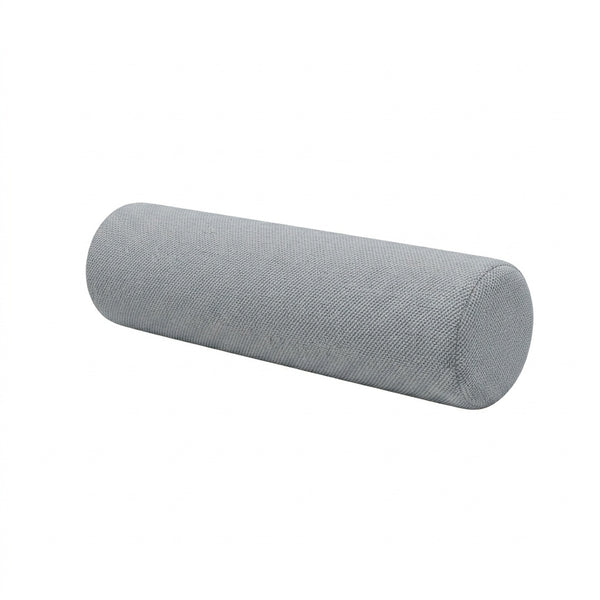 Graphite Gray Canvas Bolster Pillow