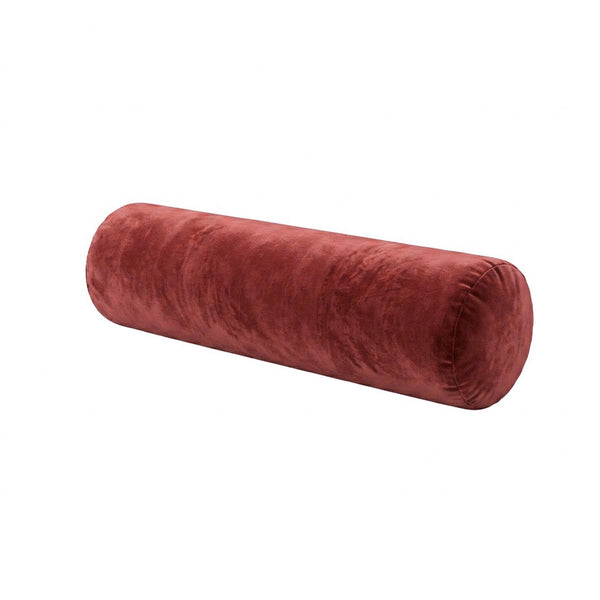Rust Ember Chenille Bolster Pillow