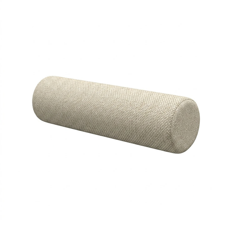Rustic Oatmeal Textured Weave Bolster Pillow