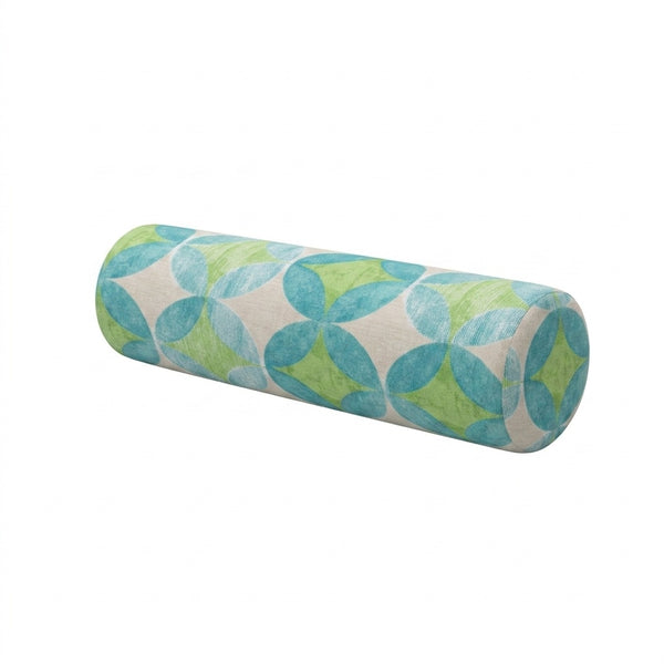 Sea Glass Mosaic Outdoor Bolster Pillow