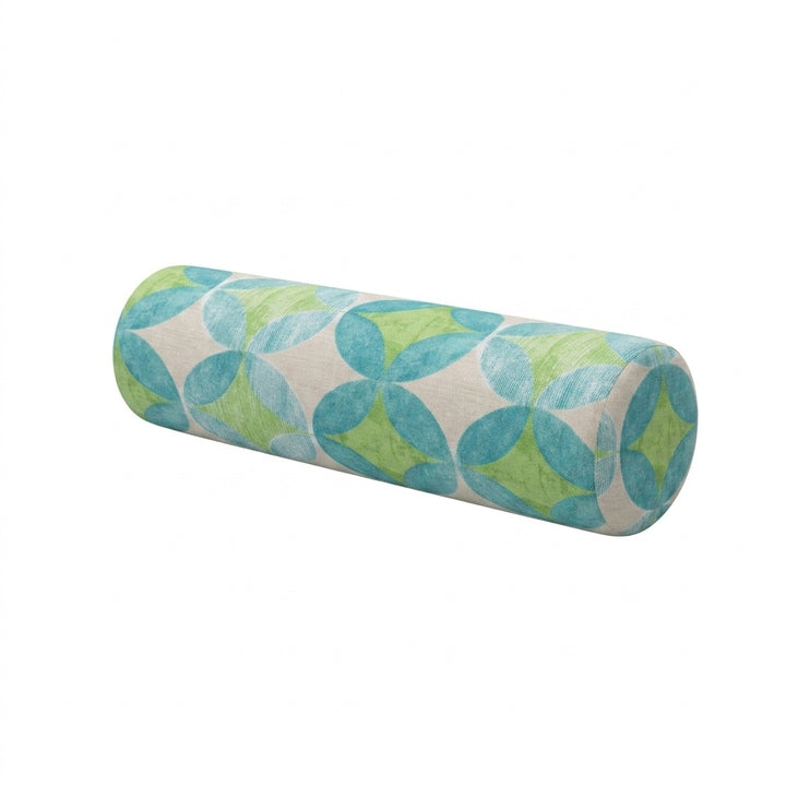 Sea Glass Mosaic Outdoor Bolster Pillow