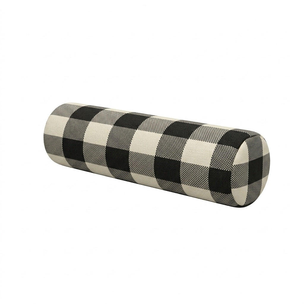 Black & White Buffalo Check Bolster Pillow