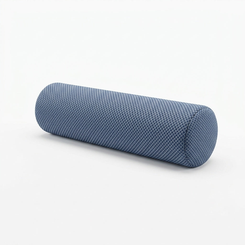 Steel Blue Diamond indoor/outdoor bolster pillow