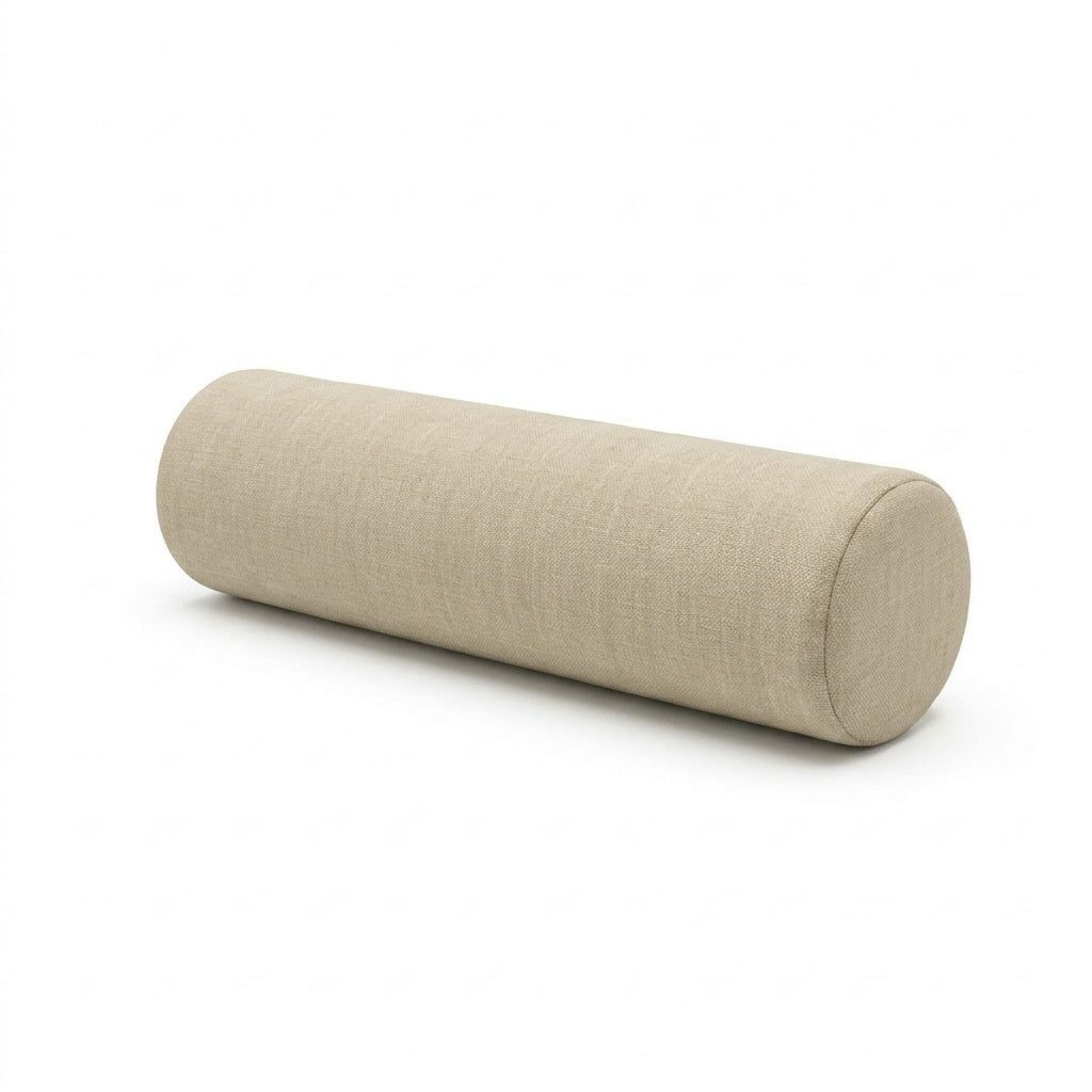 SunReal® Linen-look Sand Beige Bolster Pillow