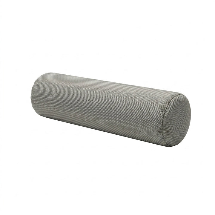 Cool Gray Outdoor Performance bolster pillow in cool gray