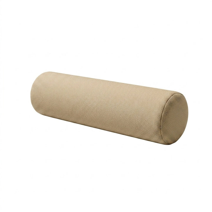 Khaki Outdoor Performance bolster pillow in khaki