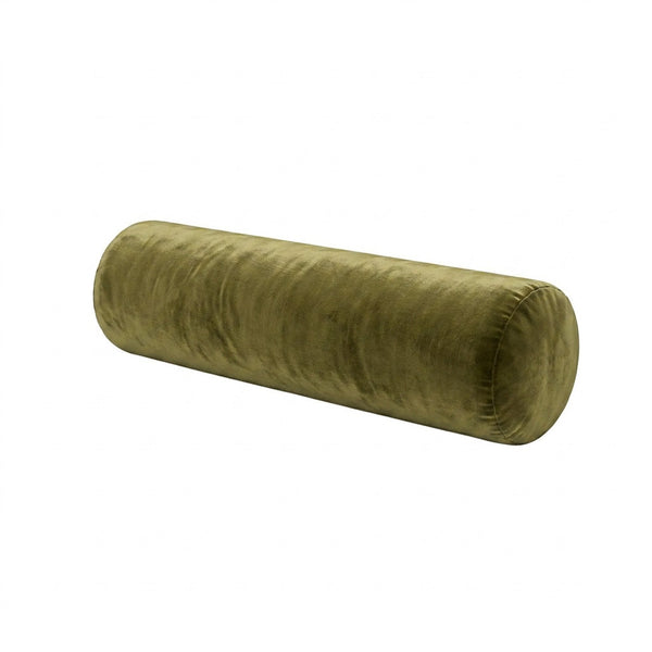 Fresh Olive Chenille Bolster Pillow