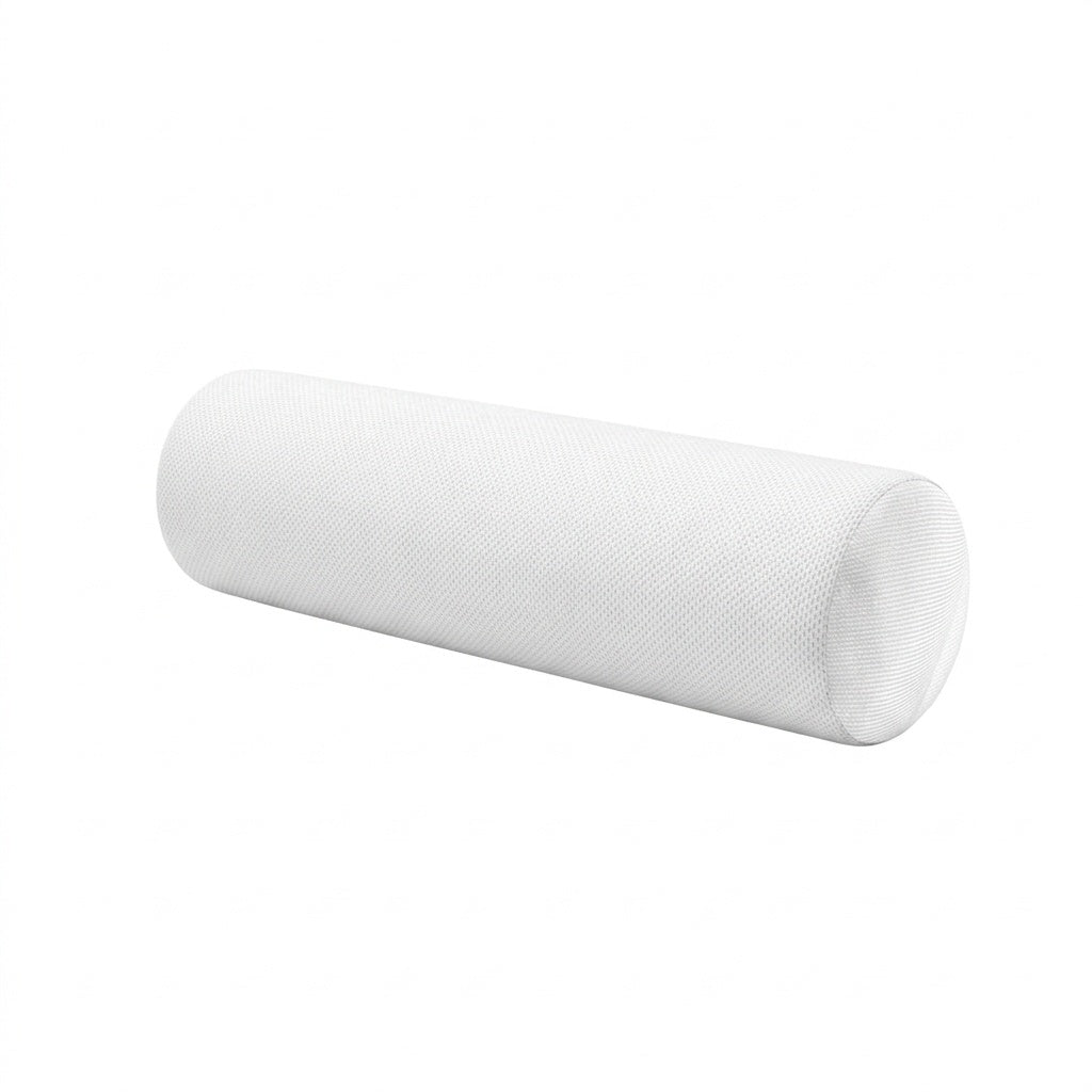 SoftCurve White Twill Bolster Pillow