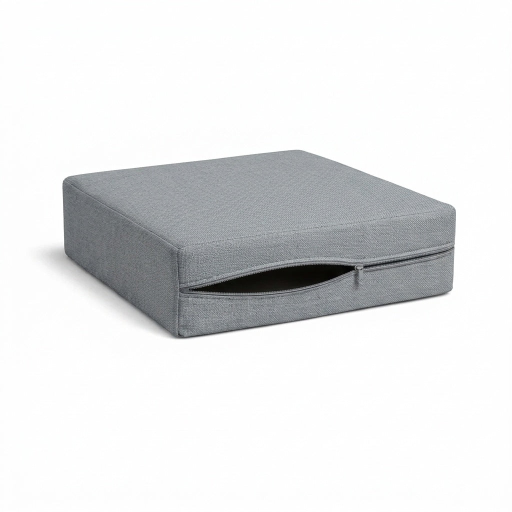 Graphite Gray Custom Canvas Cushion Cover
