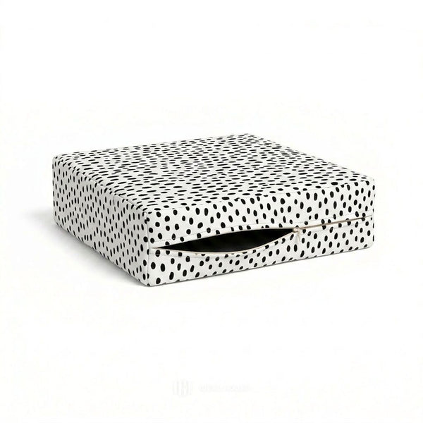 Black & White Pebble Outdoor & Patio Custom Cushion Cover