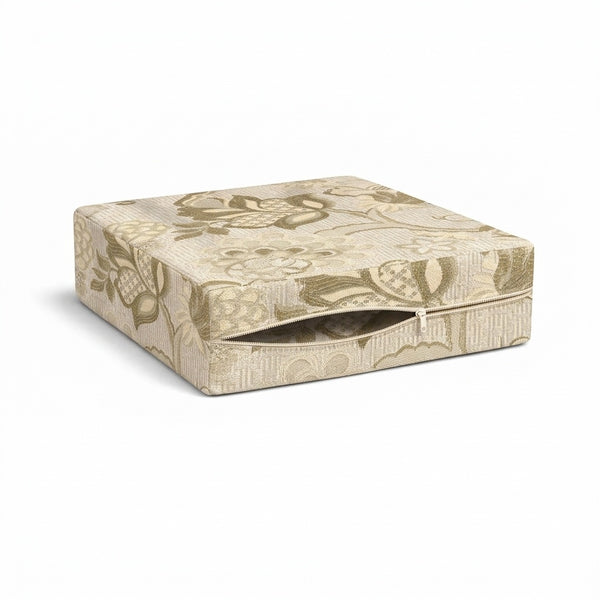 Ivory Floral Damask Custom Cushion Cover