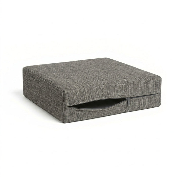Linen Greige premium weave custom cushion cover