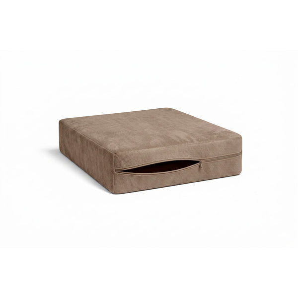 Greige Performance Twill Custom Cushion Cover