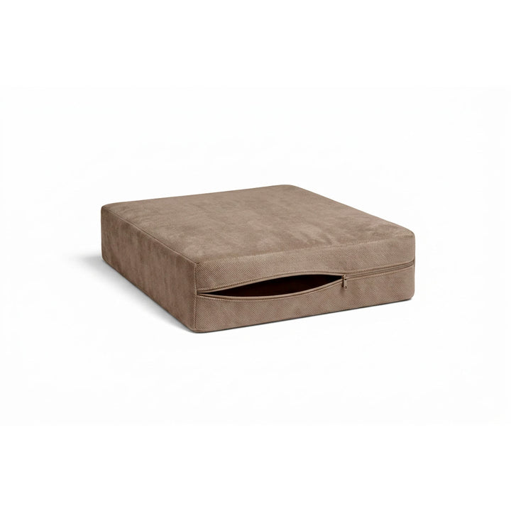 Greige Performance Twill Custom Cushion Cover