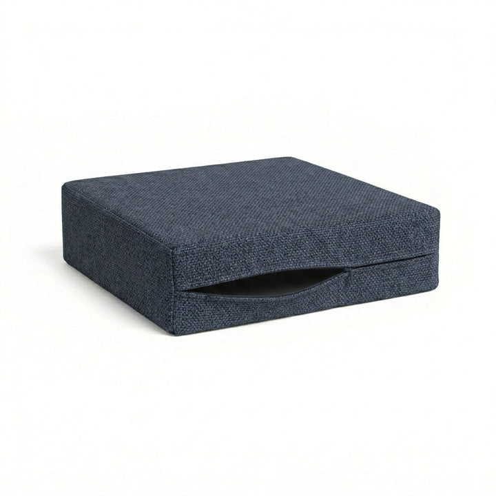 Oxford Blue performance weave custom cushion cover