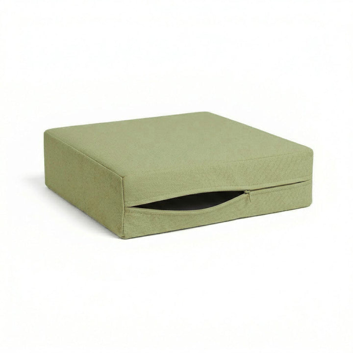 Basil Green Twill Custom Cushion Cover