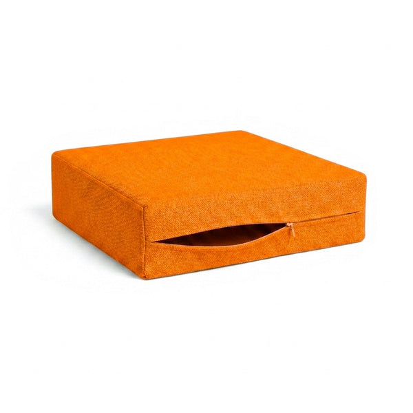 Hunter's Orange Custom Canvas Cushion Cover