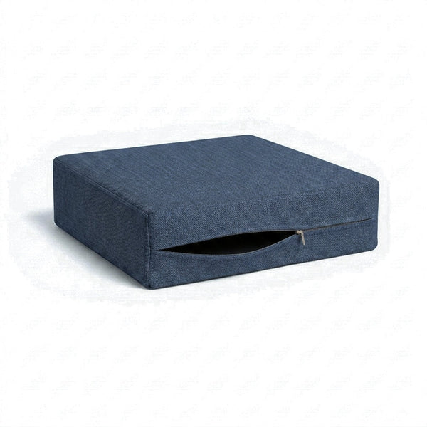 Chambray Blue Custom Cushion Cover