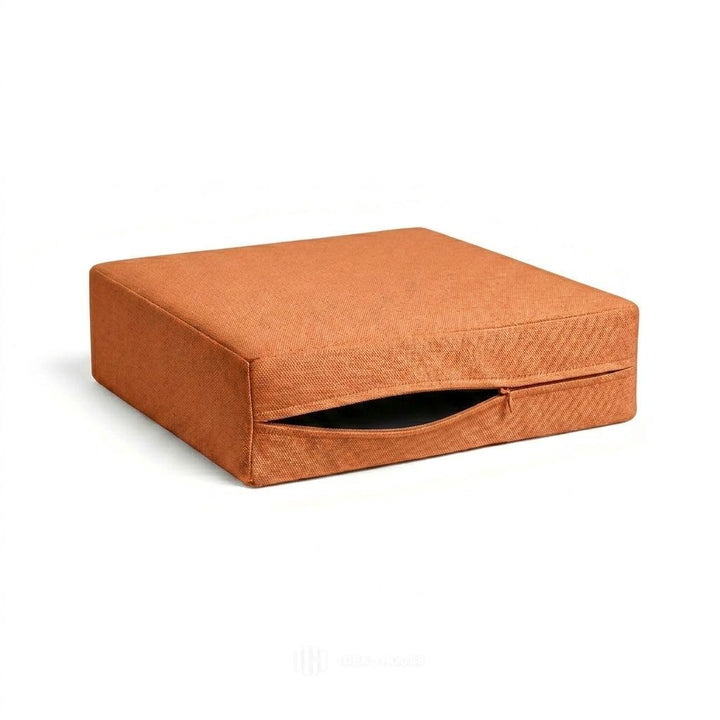 Terracotta Sun Outdoor Performance custom cushion cover in terracotta