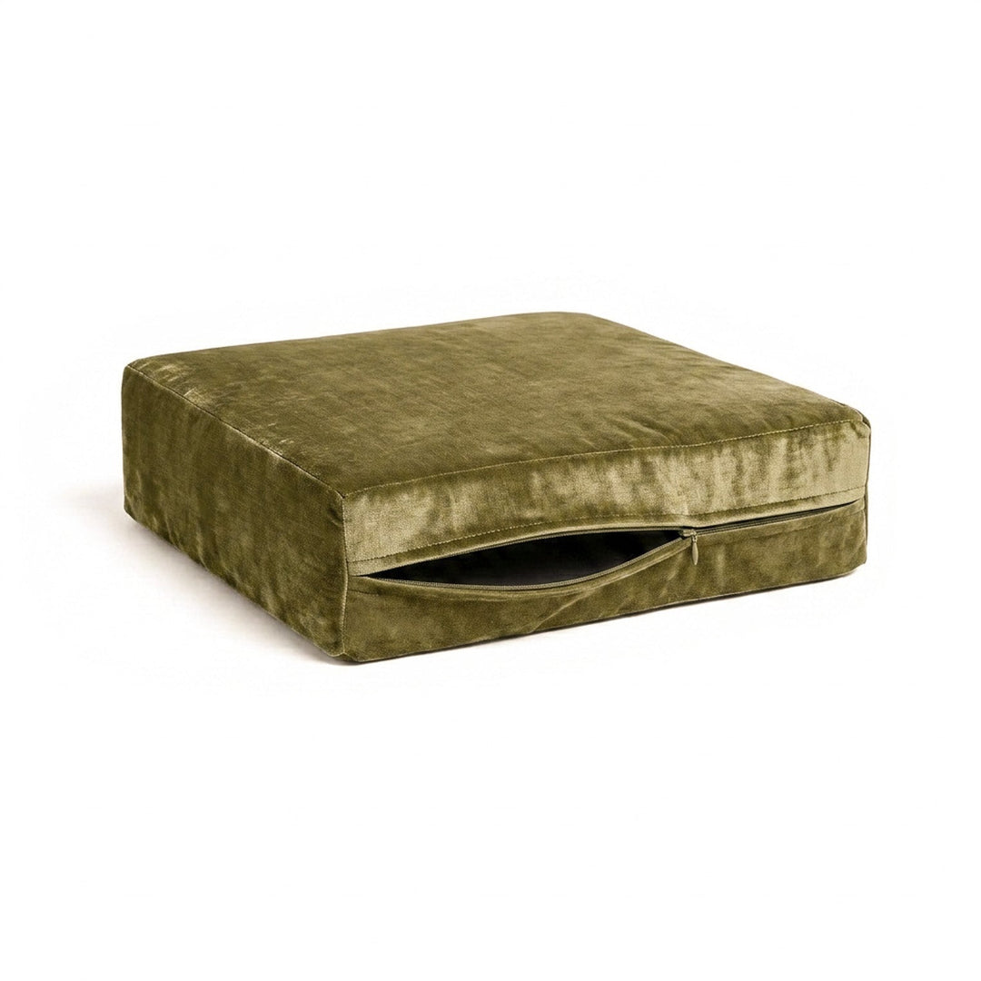 Fresh Olive Chenille Cushion Cover