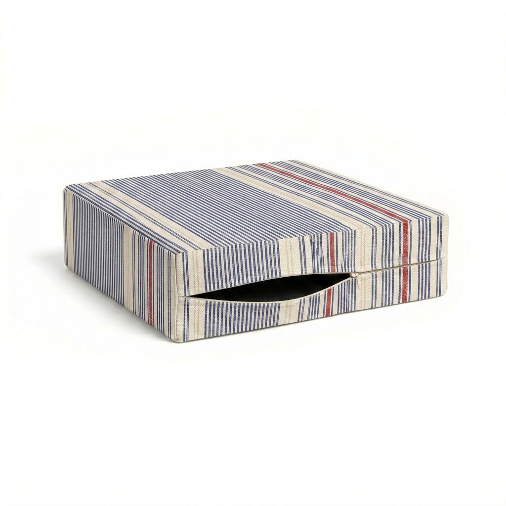 Marina Navy Stripe Outdoor Cushion Cover