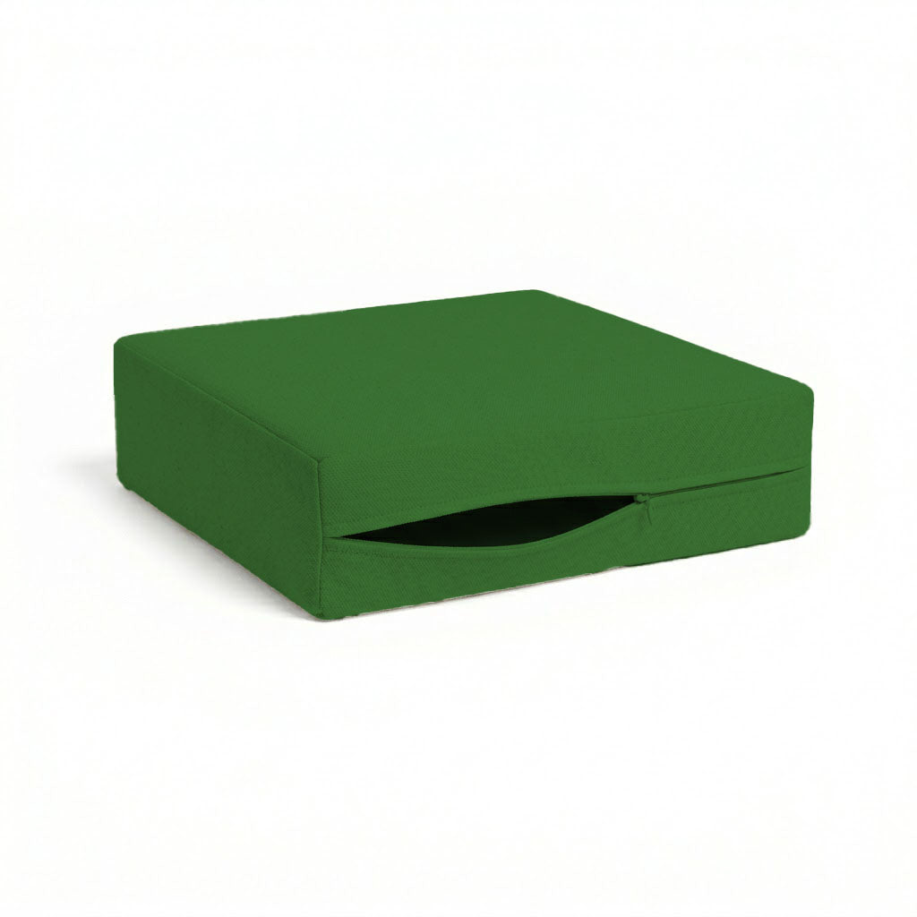 Hunter Green Poplin Custom Cushion Cover