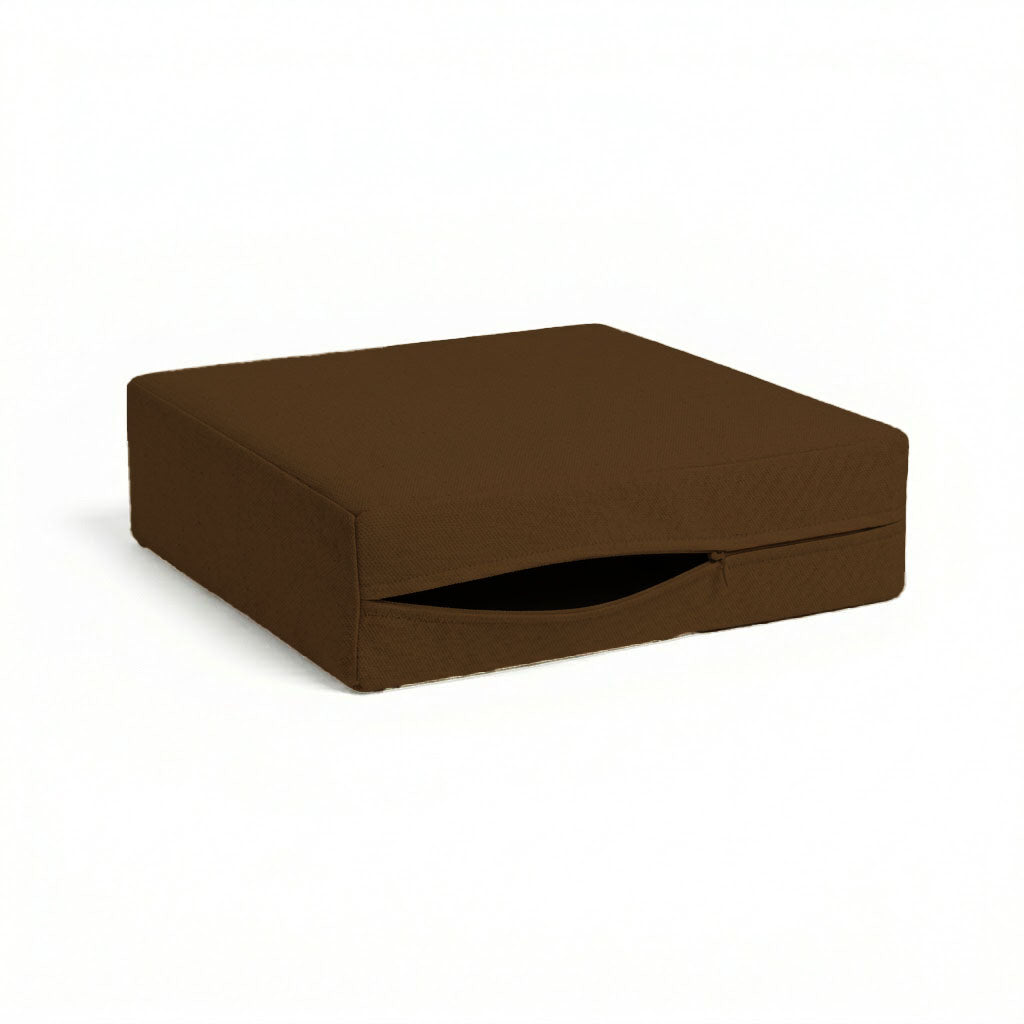 Chocolate Brown Heavyduty Canvas Custom Cushion Cover