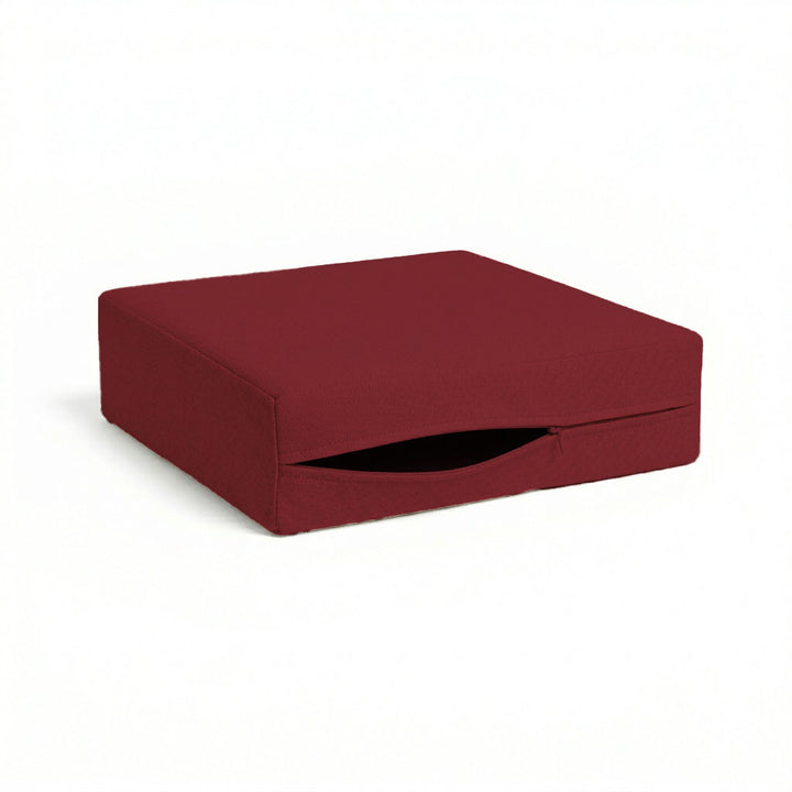 Burgundy Canvas Custom Cushion Cover