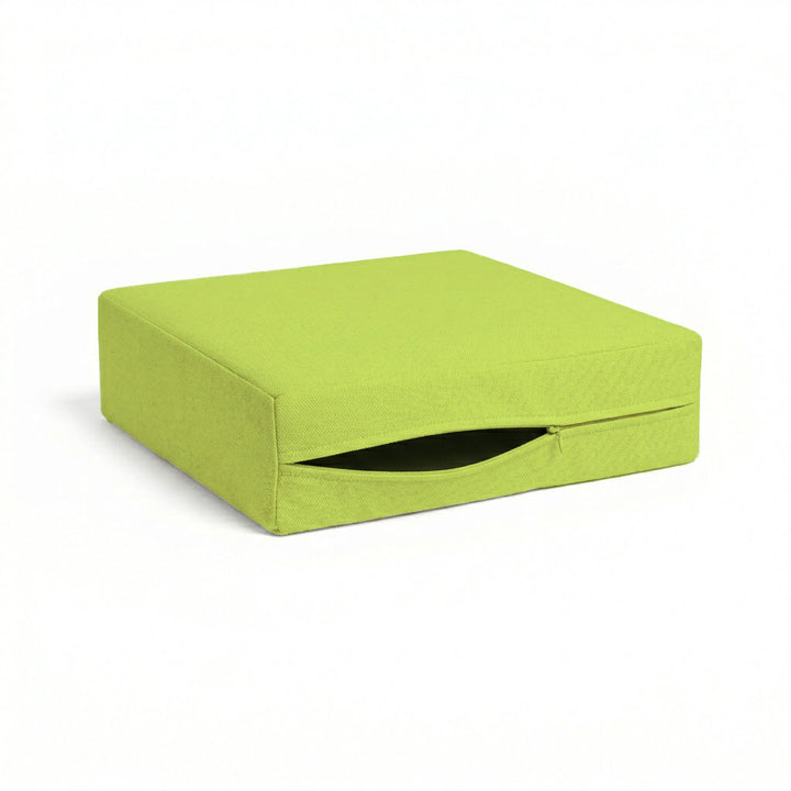 Lime Green Poplin Custom Cushion Cover