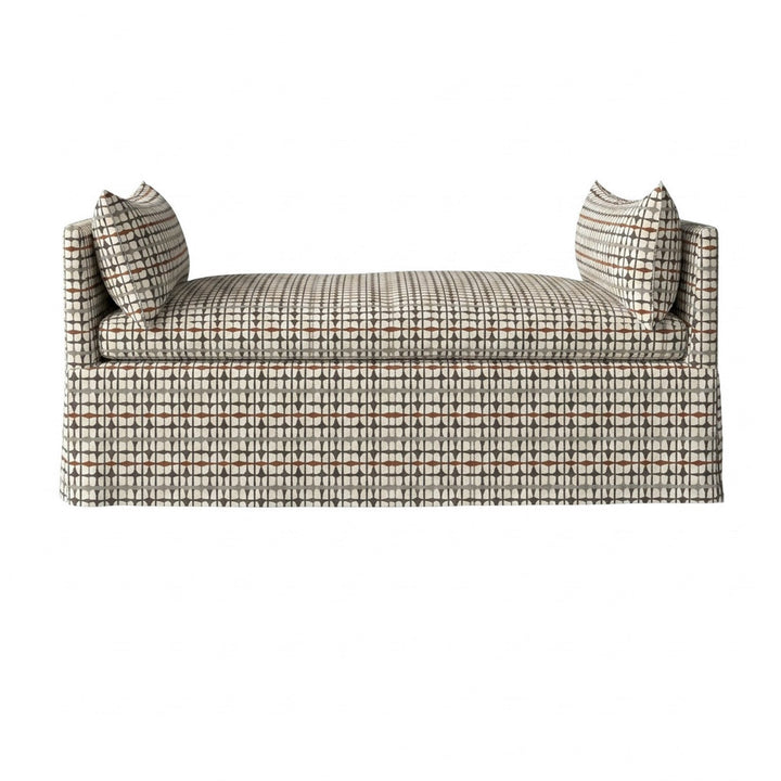 Mid-Century Copper Canvas Print Daybed Cover
