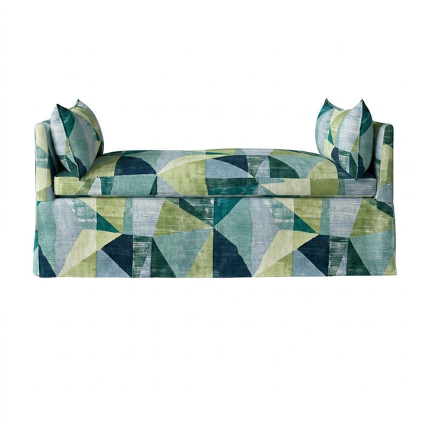 Emerald Mosaic Canvas Daybed & Mattress Cover