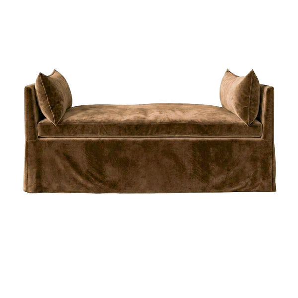Velvet Cocoa Chenille Daybed & Mattress Cover