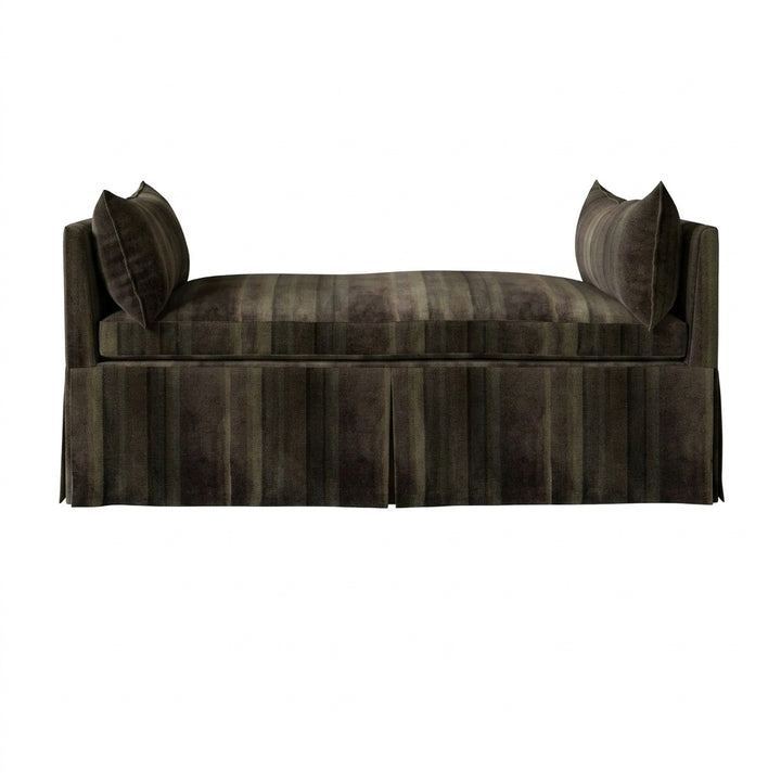 Woodland Olive Velour Daybed &amp; Mattress Cover