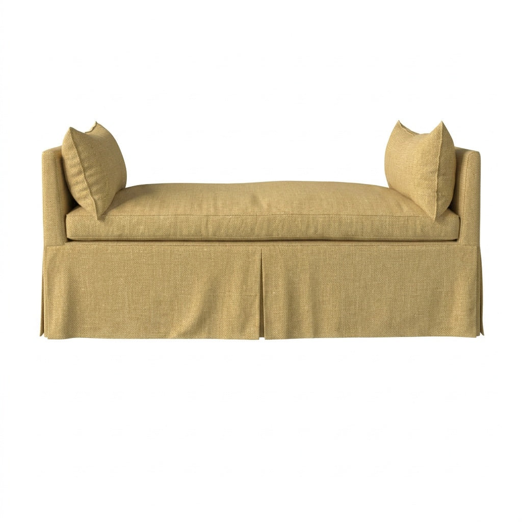 Harvest Gold heavyweight canvas custom daybed &amp; mattress cover
