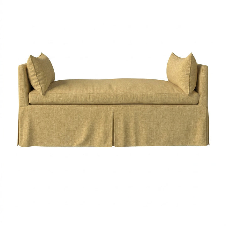 Harvest Gold heavyweight canvas custom daybed &amp; mattress cover