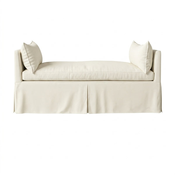 Off-White Twill Daybed & Mattress Cover