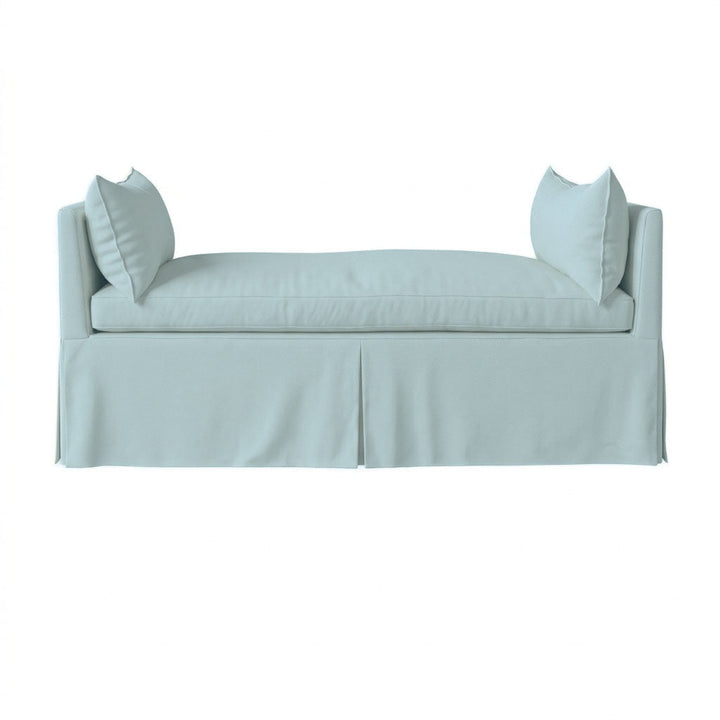 Sky Blue Twill Custom Daybed Cover