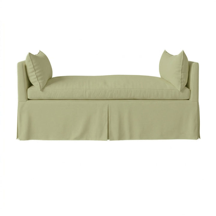 Basil Green Twill Custom Daybed Cover